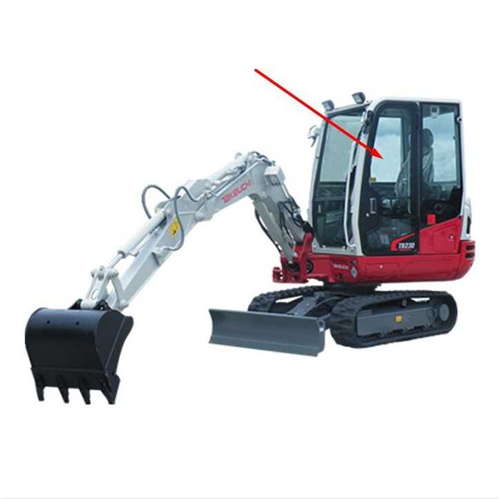 Parbriz/Geam/Luneta pt TAKEUCHI TB230,TB240,TB260
