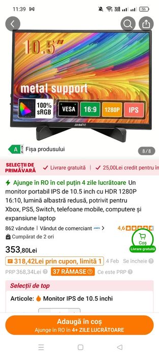 Monitoare portabile noi.