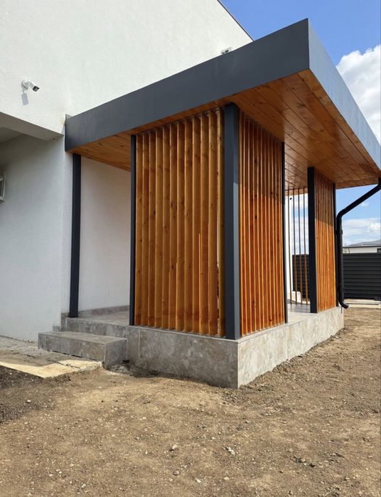 Pergole si terase din lemn rustic