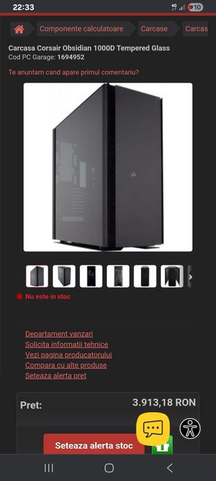 Carcasa echipata obidisian 1000 d