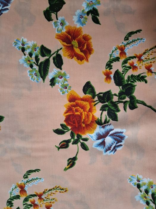 Отрез натуральной ткани поплин 4метра