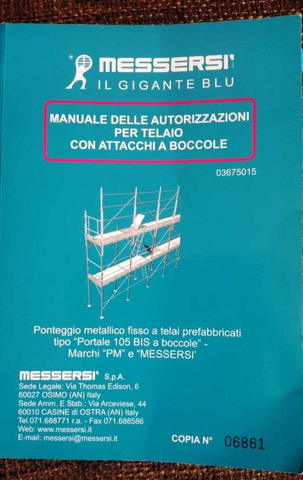 Schela second hand de vanzare, schele Messersi - Italia