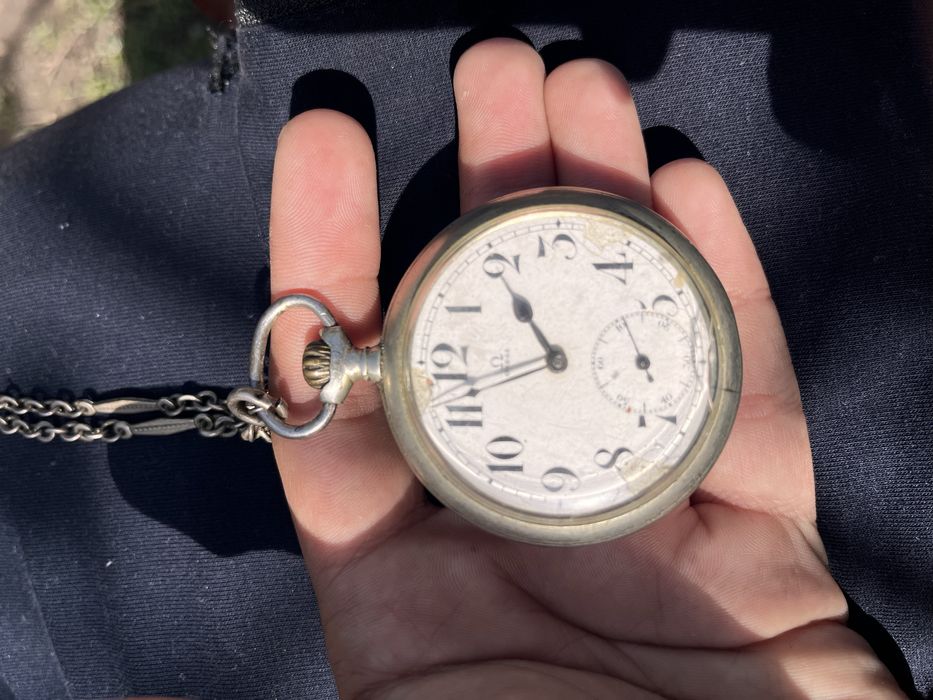 Ceas Buzunar OMEGA Original (1915) - Funcționare Perfectă + Lanț