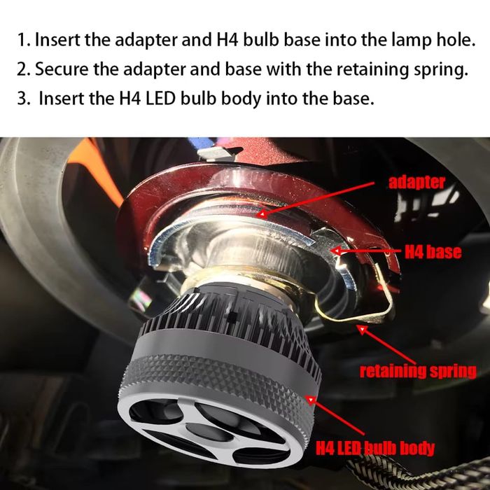 Set Două adaptoare H4 to P45T R2 9003 HB2 HS1 to H5 G40