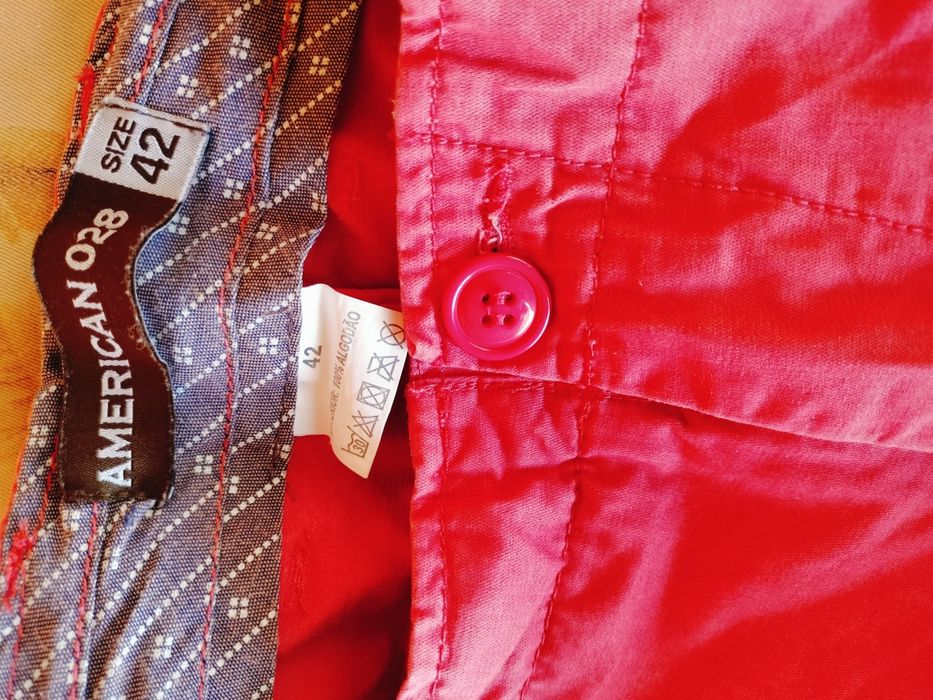Pantaloni scurți bărbați American 028, roz, mărime 42, 100% bumbac