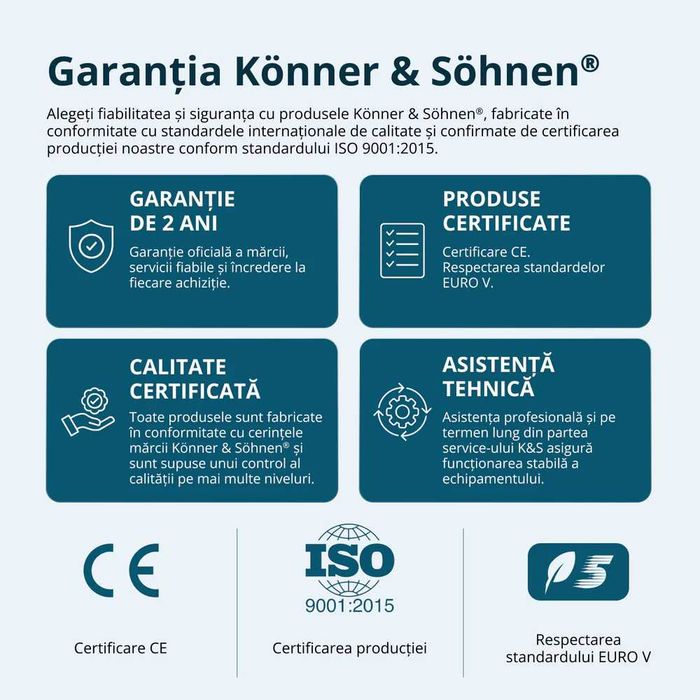 Generator de curent Konner & Sohnen KS16-1E Silent  16 kVA 230V diesel Heavy Duty insonorizat