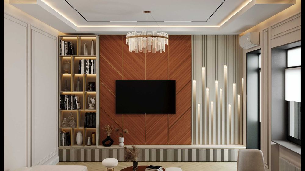 Дизайн интерьера  полным комплектом чертежей и 3D визуализаций