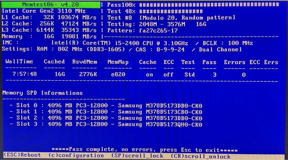 Samsung 4x4 GB DDR3 1600