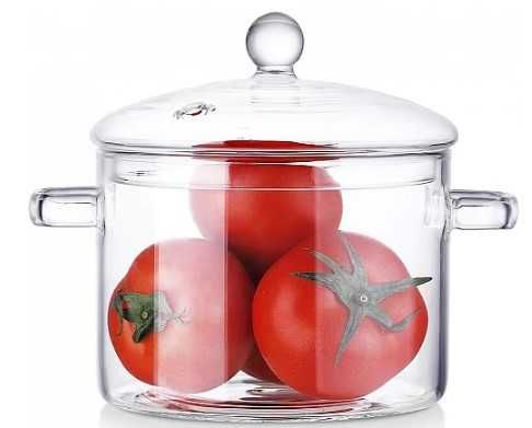 Термоустойчива стъклена тенджета 1.5 литра