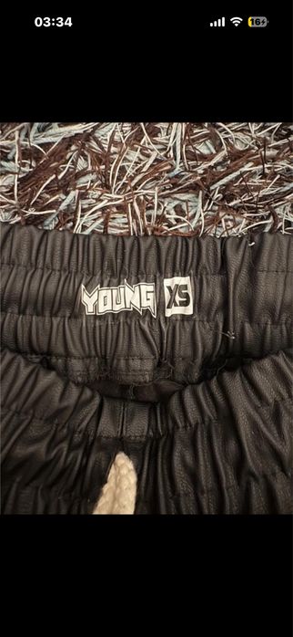 Pantaloni Young Rich White