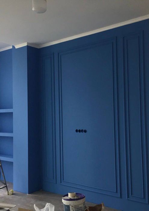 Покраска стен и потолков, интерьеров домов, квартир