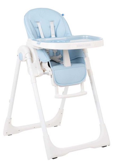 Scaun masă copii KikkaBoo Pastello Blue NOU | pliabil, reglabil, 6-36 luni