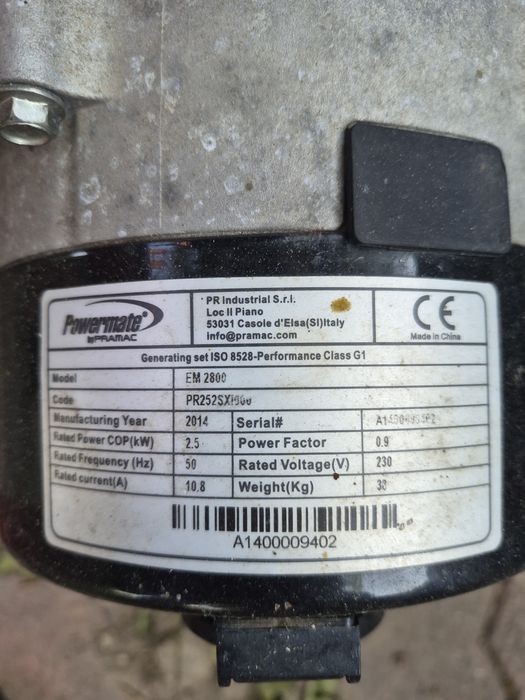 Generator Pramac Powermate EM2800 AVR – 2,5 kW