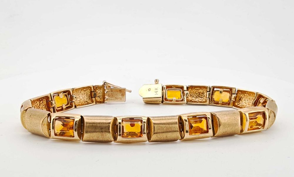 Bratara aur 14k cu citrine 23gr! oferta Black Friday!