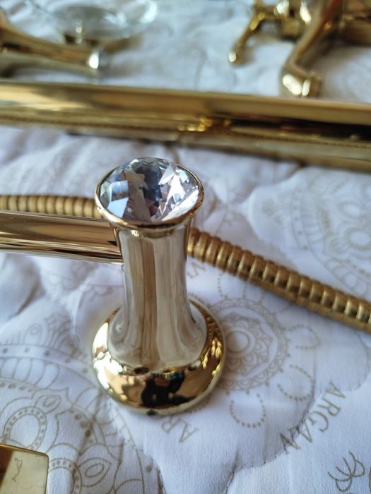 Ретро душ смесител старо злато