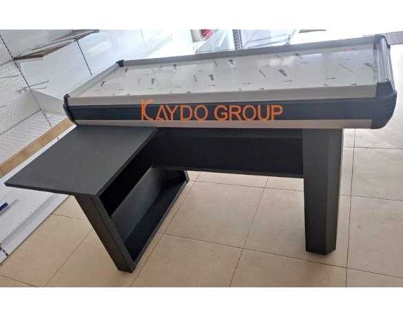 Касови модули / Каса за магазин 1,30м.RAL-7016 тъмно сив