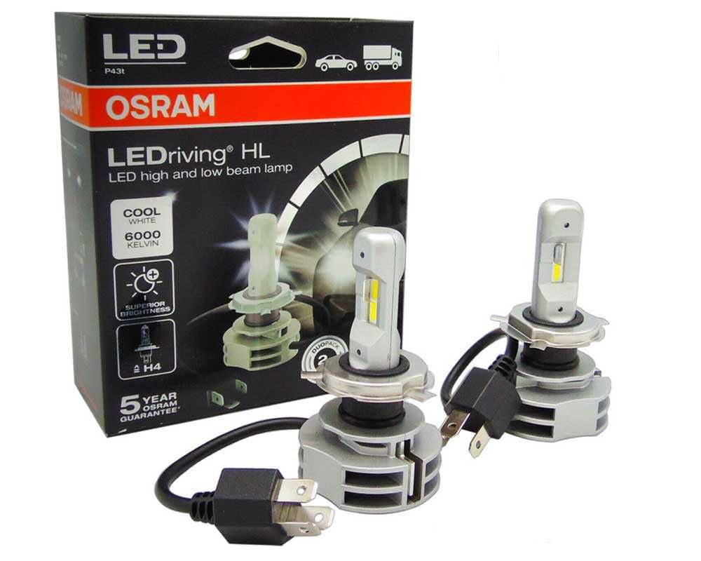 LED Крушка OSRAM, H4, 12/24V 14W, P43t, LEDRIVING HL, 6000K, 2 бр