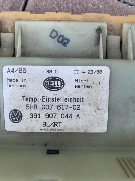 Управление климатроник vw golf 4 голф 4