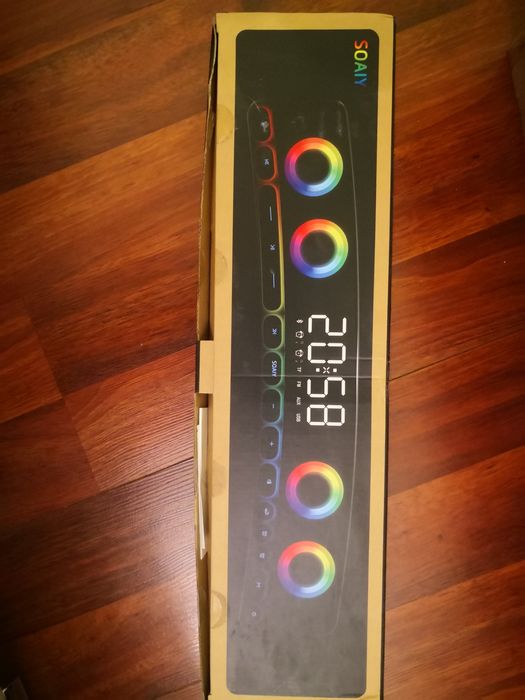 Radio cu Boxa ceas Bluetooth display oglinda