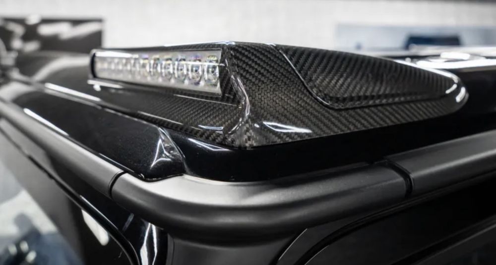Карбон пакет Мерцедес Г класа G 63 AMG W465 B style LED спойлер G800