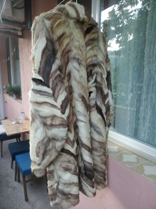 Палто от лисица естествен косъм