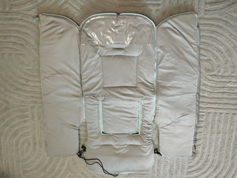Зимен чувал за количка Interbaby - Животни, 45 х 105 cm, зелен