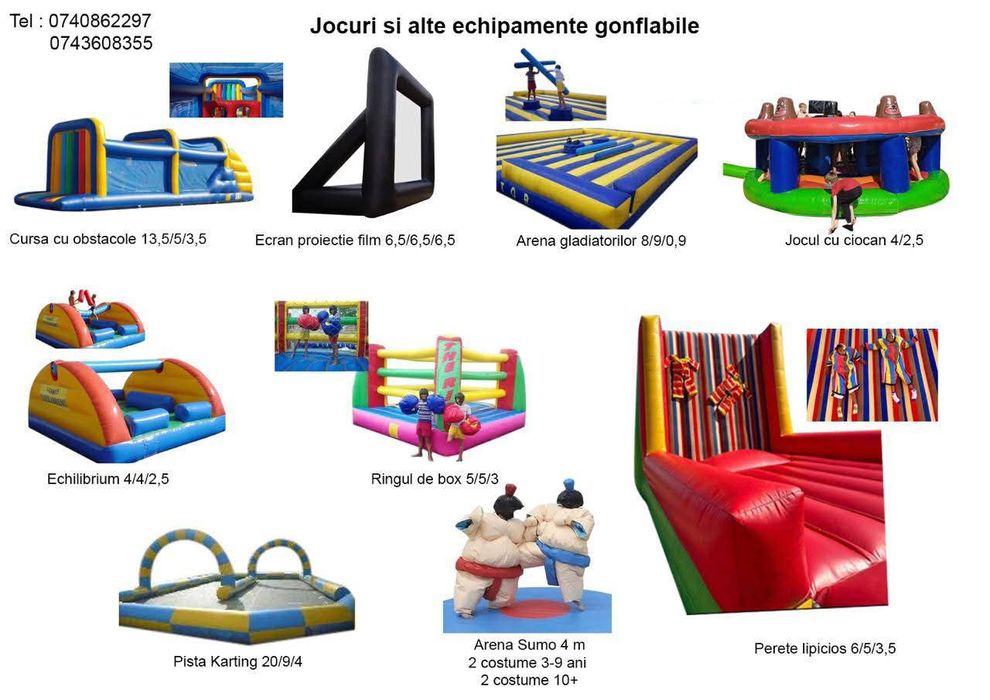 Tobogane gonflabile de inchiriat