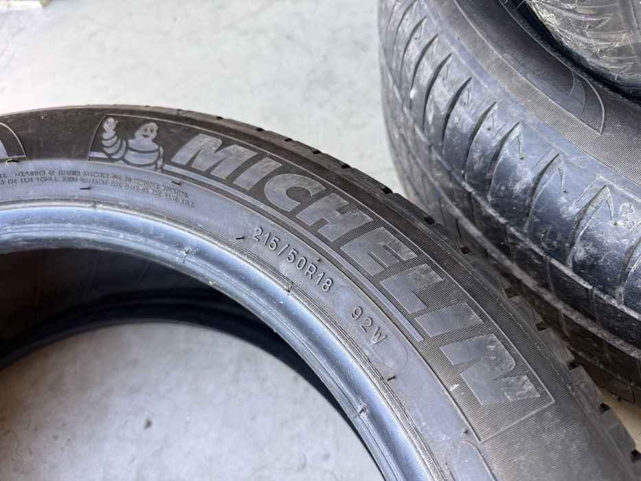 4бр. Летни Гуми 215/50R/18 -MICHELIN- DOT:0421- 6.2мм.+5.3мм. *140€ за Комплект*