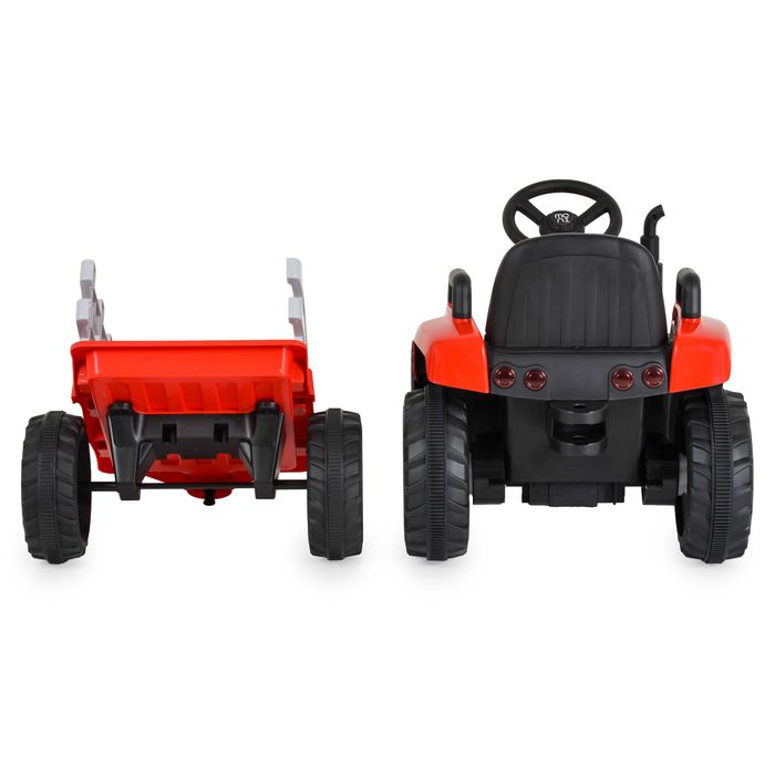 ТОП ЦЕНА!НОВО!Акумулаторен трактор с ремарке Dallas RED с 12V батерия