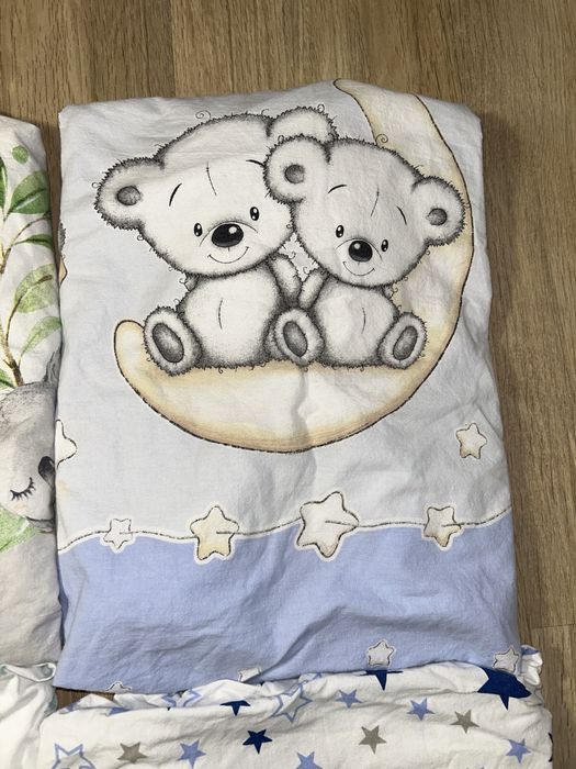 Set 4 cearsafuri cu elastic pentru patut de copii