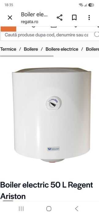 Se vinde boiler electric  50 l