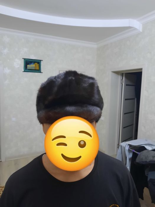 норковая цельная шапка