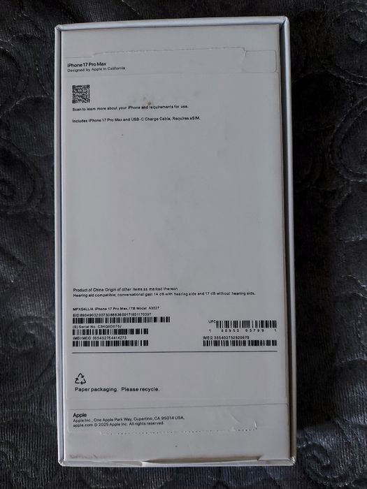 Айфон 17 про мах новый