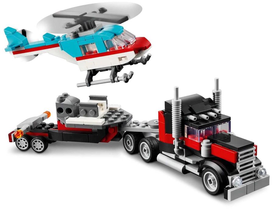 LEGO Creator 3 в 1 31146 Камион с хеликоптер