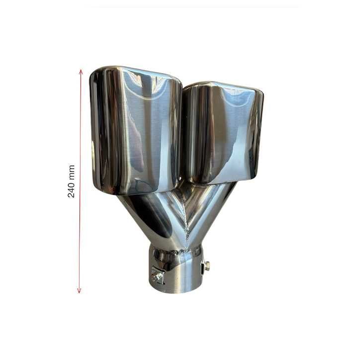 Накрайник ауспух 331 входа-60мм изхода-80/60мм