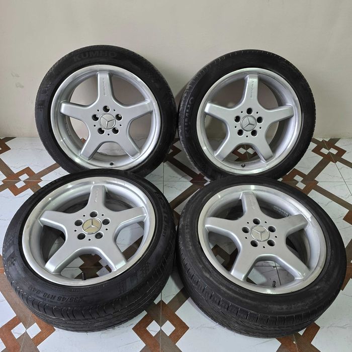 R18 5x112 saka diskalar balonlari bilan 235/45 - 4 dona (b/u)