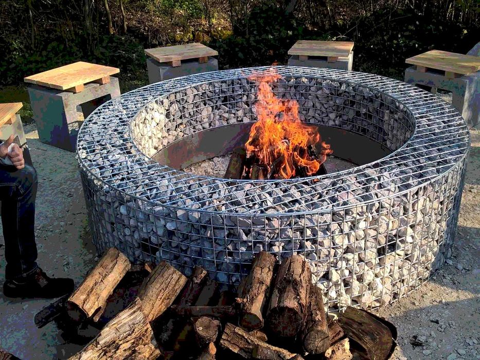 Белый и бежевый камень для габионов. Премиум декор для вашего участка!