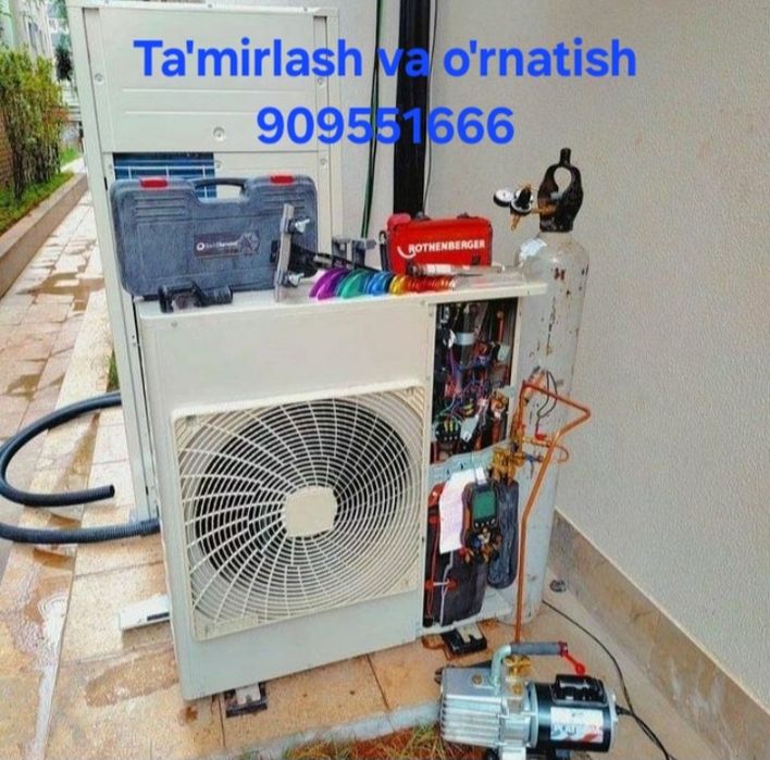 Kondensioner o'rnatish va tamirlash. Ремонт, установка  конденционер