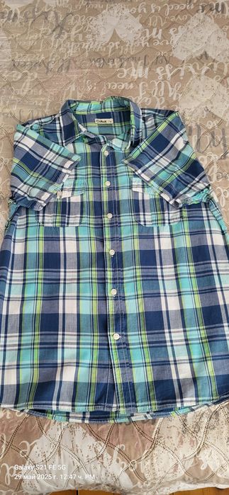 Мъжки къси дънкови панталонки и ризки