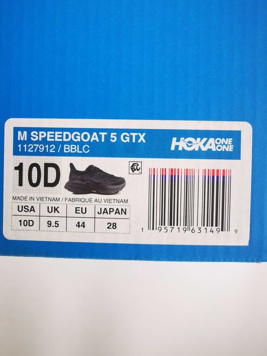 Hoka Speedgoat 5 GTX GoreTex adidasi sneakers trail hiking 44EU 28cm