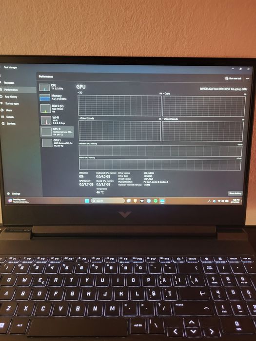 Laptop Gaming HP Victus 15-fb0016nq – Ryzen 5 + RTX 3050 Ti