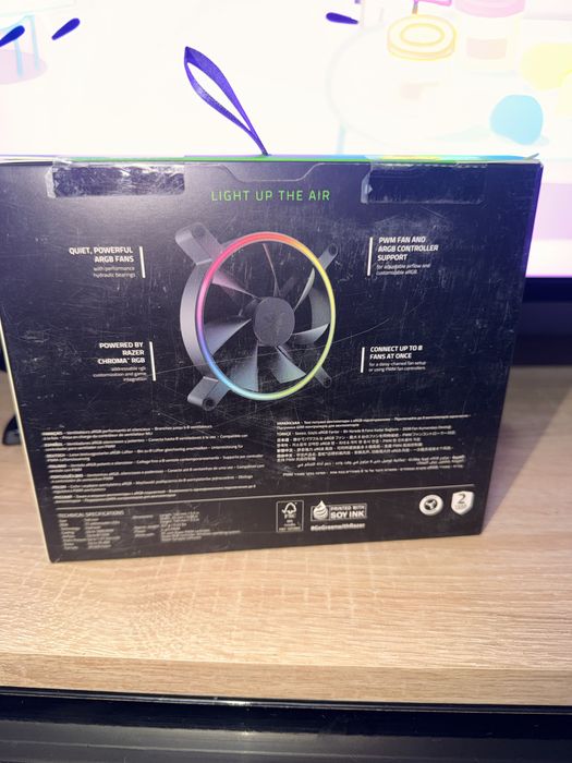 Ventilator RAZER KUNAI 140MM ARGB LED PWM 1 FAN, Negru