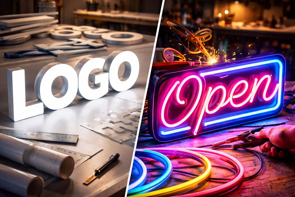 Неоновая вывеска