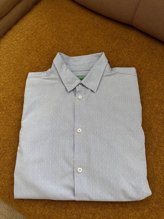 Рубашка школьная на мальчика Benetton