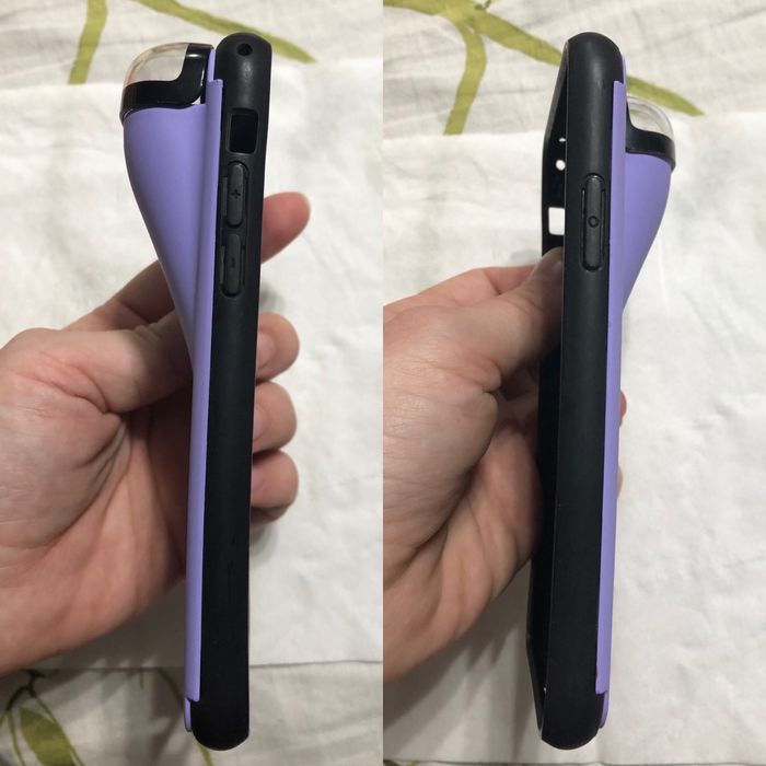 Husa iphone x husa cu suport de casti iphone x husa mov