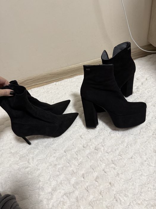 Дамски боти Велур  Cesare Paciotti 4us , Zara