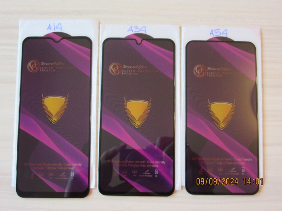 Samsung Galaxy A55 A35 A25 A15 A54 A34 A14 / OG Full Стъклен протектор