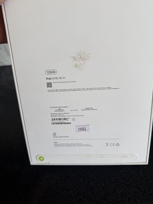Ipad A 16 wifi 128