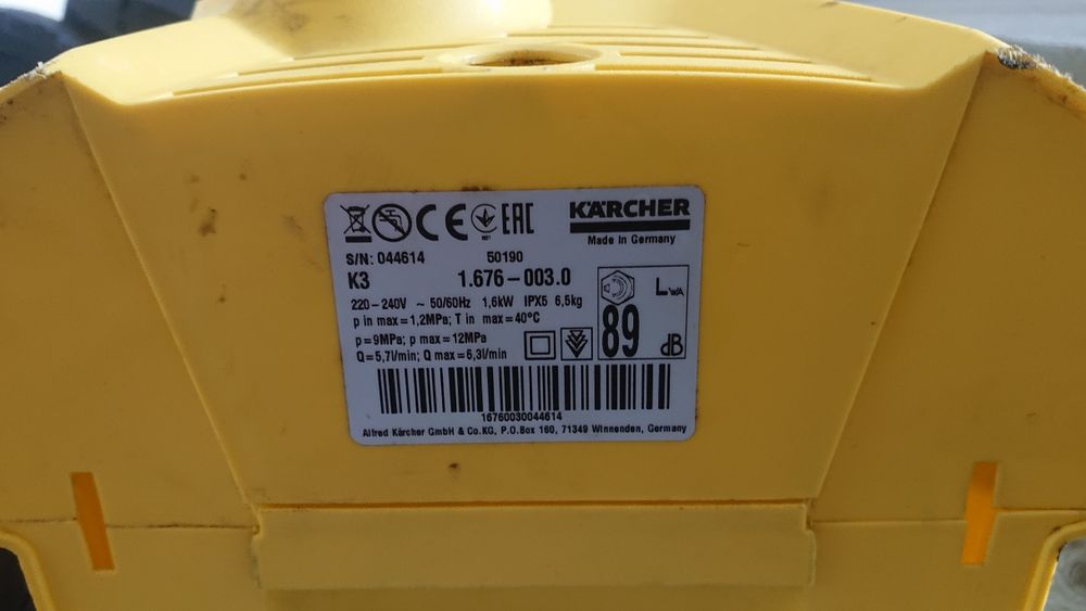 Водоструйка karcher K3 на части.