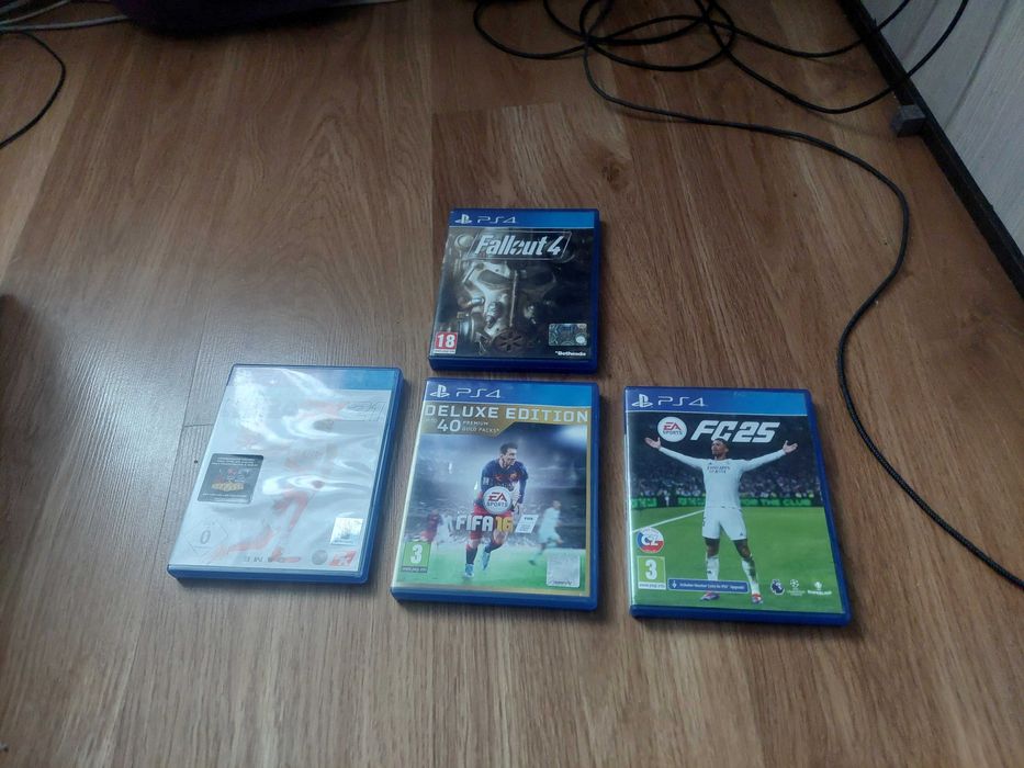 Vand fifa 16 cu fc 25 si cu fallout 4 si nba 2k 21